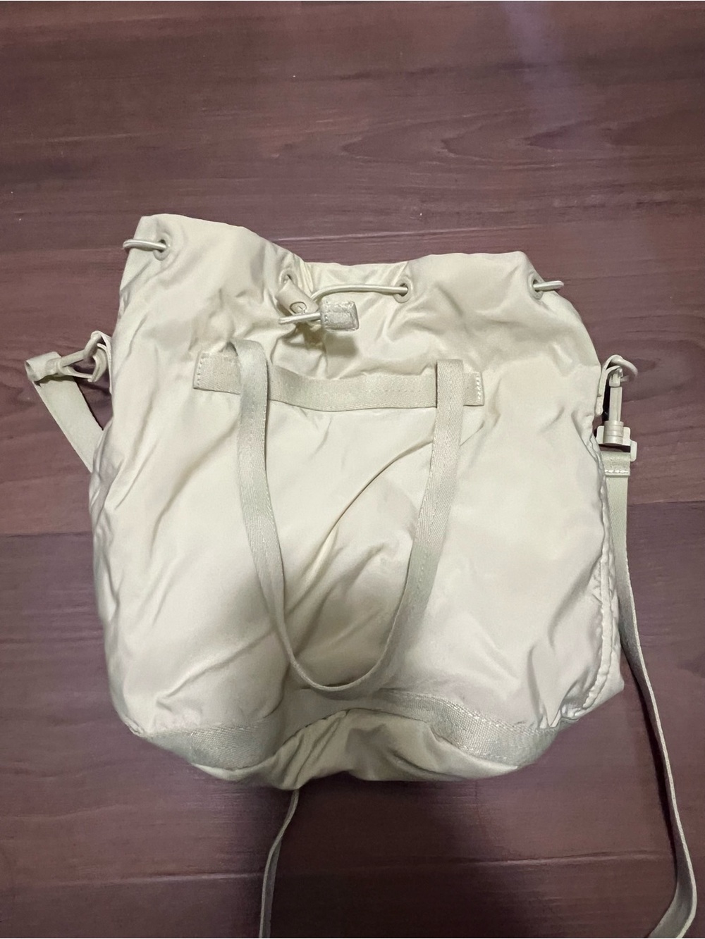 Uniqlo Pale Yellow Shoulder Tote / Crossbody Bag - Picture 4 of 4